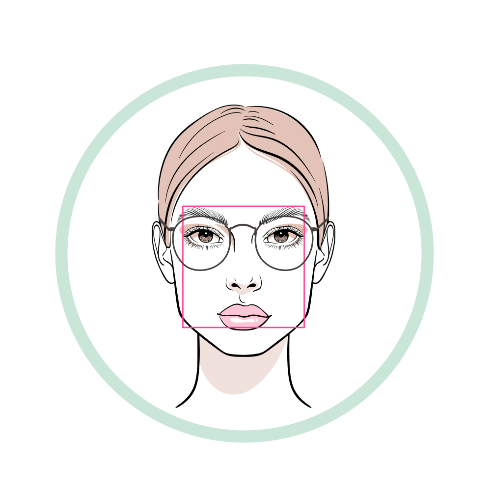 Brller til det firkantede ansigt